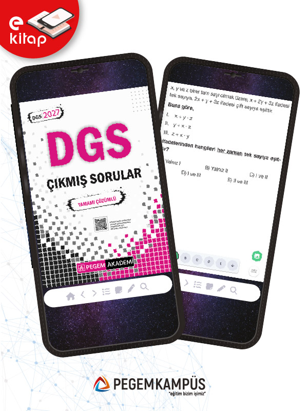 2027 DGS Tamamı Çözümlü Çıkmış Sorular E-Kitap 2027 DGS Tamamı Çözümlü Çıkmış Sorular E-Kitap