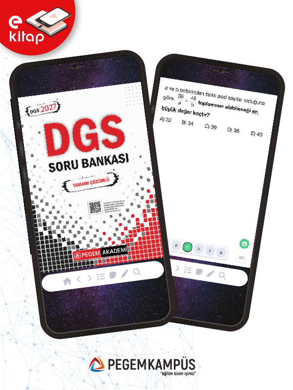 2027 DGS Tamamı Çözümlü E-Soru Bankası