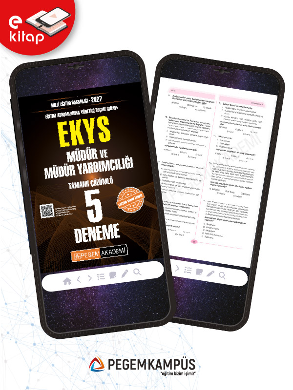 2027 EKYS MEB Müdür ve Müdür Yardımcılığı 5 Deneme E-Kitap 2027 EKYS MEB Müdür ve Müdür Yardımcılığı 5 Deneme E-Kitap