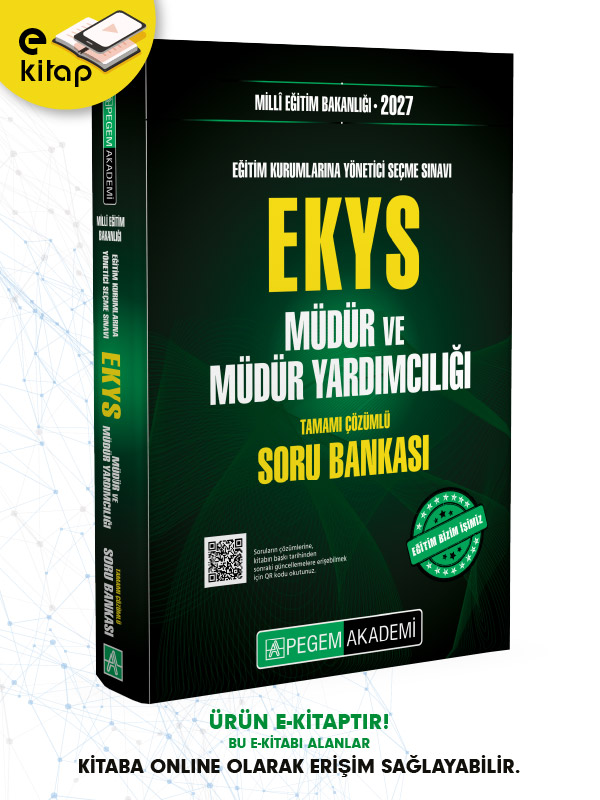 2027 EKYS MEB Müdür ve Müdür Yardımcılığı Soru Bankası E-Kitap 2027 EKYS MEB Müdür ve Müdür Yardımcılığı Soru Bankası E-Kitap
