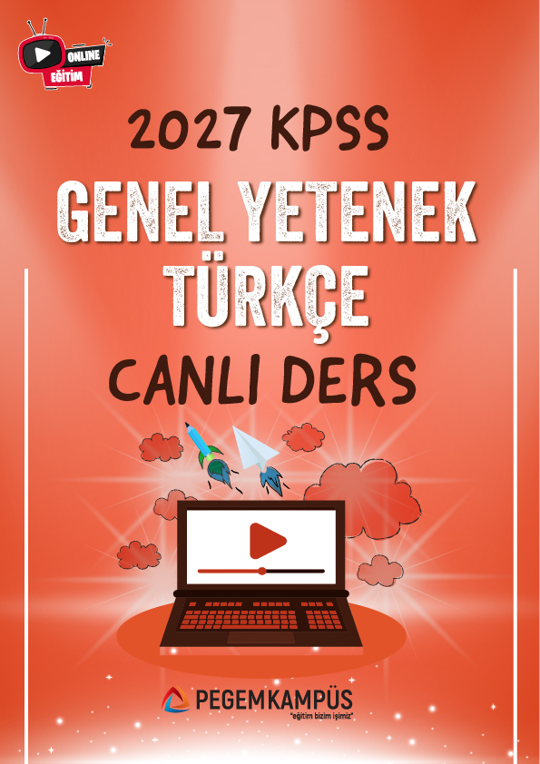2027 KPSS Lisans Genel Yetenek Türkçe Canlı Ders + Ders İzleme Defteri + Soru Bankası