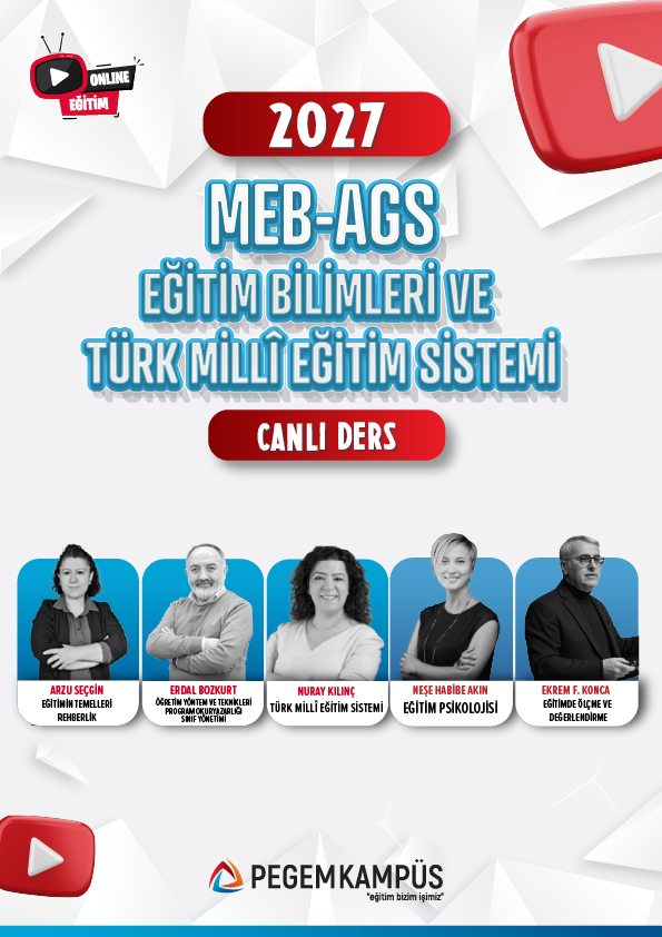 2027 MEB-AGS Eğitim Bilimleri ve Türk Millî Eğitim Sistemi Canlı Ders