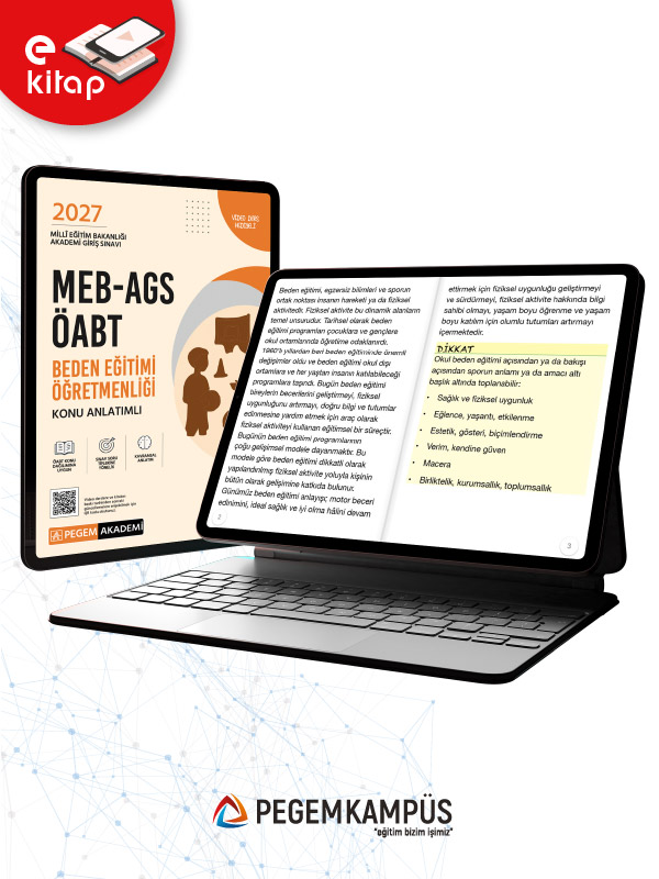 2027 MEB-AGS ÖABT Beden Eğitimi Öğretmenliği Konu Anlatımlı E-Kitap