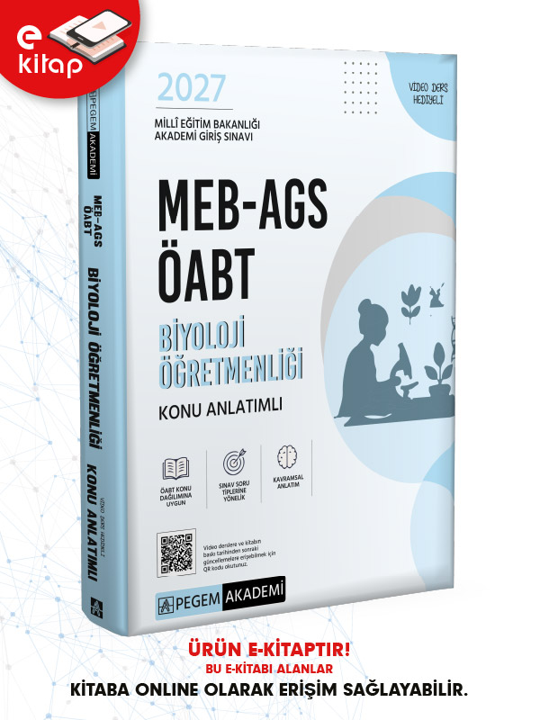 2027 MEB-AGS ÖABT Biyoloji Öğretmenliği Konu Anlatımlı E-Kitap