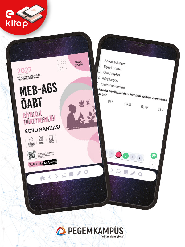2027 MEB-AGS ÖABT Biyoloji Öğretmenliği E-Soru Bankası