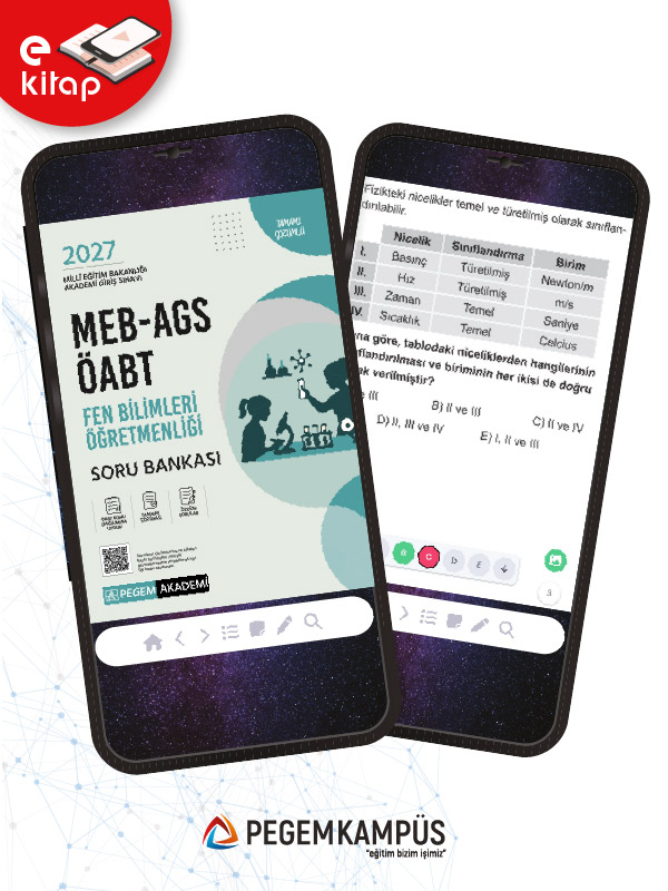 2027 MEB-AGS ÖABT Fen Bilimleri Öğretmenliği E-Soru Bankası 2027 MEB-AGS ÖABT Fen Bilimleri Öğretmenliği E-Soru Bankası