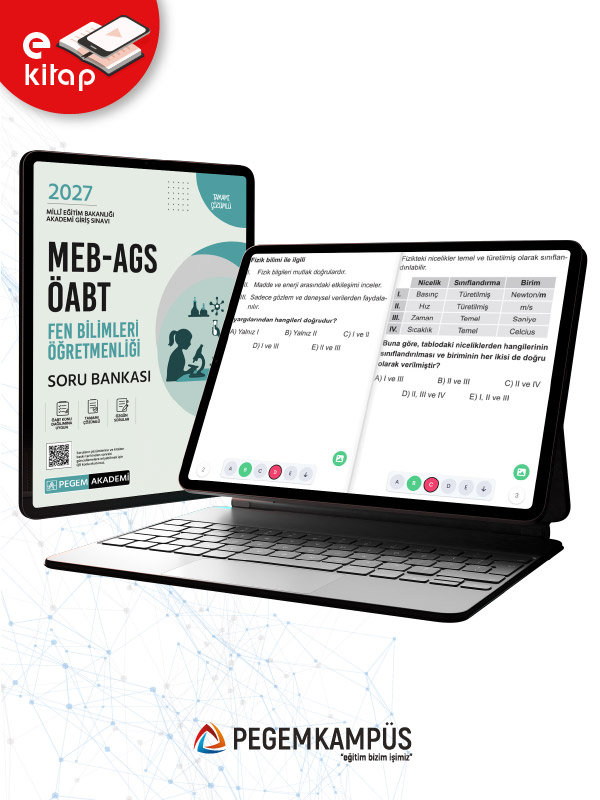 2027 MEB-AGS ÖABT Fen Bilimleri Öğretmenliği E-Soru Bankası 2027 MEB-AGS ÖABT Fen Bilimleri Öğretmenliği E-Soru Bankası