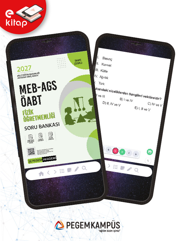 2027 MEB-AGS ÖABT Fizik Öğretmenliği E-Soru Bankası 2027 MEB-AGS ÖABT Fizik Öğretmenliği E-Soru Bankası