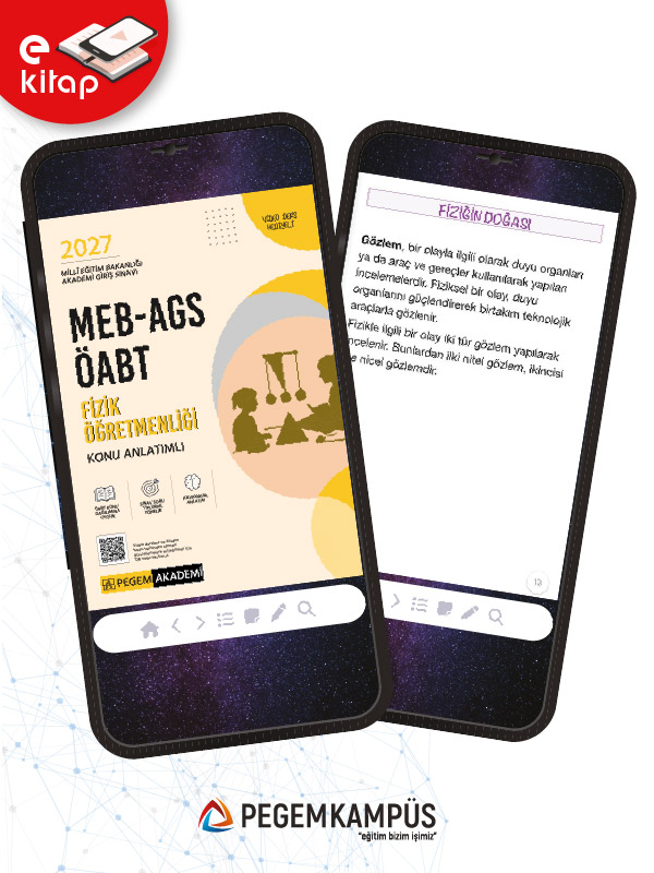 2027 MEB-AGS ÖABT Fizik Öğretmenliği Konu Anlatımlı E-Kitap