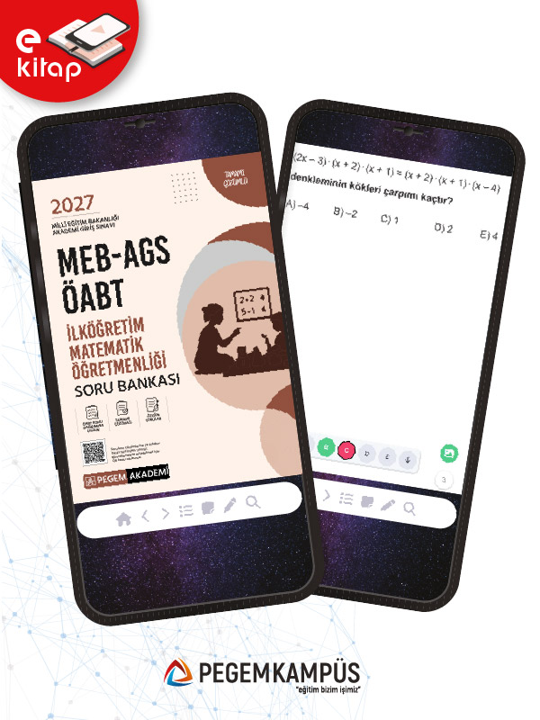 2027 MEB-AGS ÖABT İlköğretim Matematik Öğretmenliği E-Soru Bankası 2027 MEB-AGS ÖABT İlköğretim Matematik Öğretmenliği E-Soru Bankası