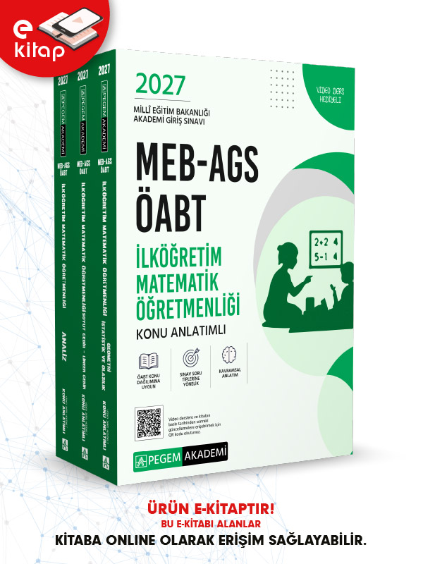 2027 MEB-AGS ÖABT İlköğretim Matematik Öğretmenliği Konu Anlatımlı E-Kitap Seti