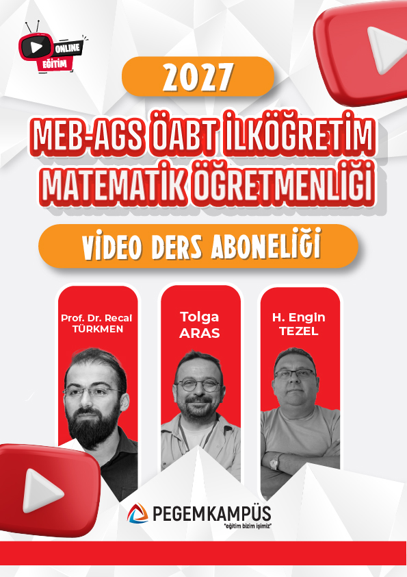 2027 MEB-AGS ÖABT İlköğretim Matematik Öğretmenliği Video Ders Aboneliği