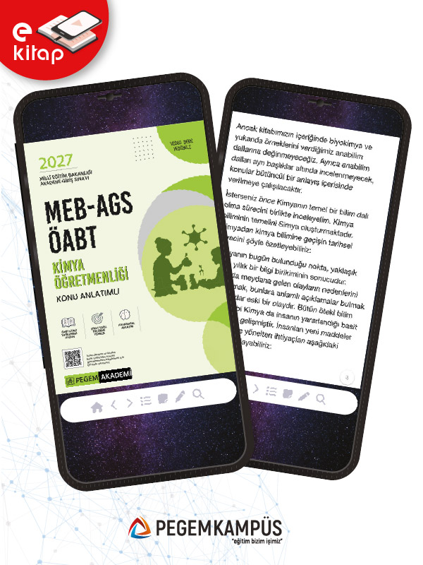 2027 MEB-AGS ÖABT Kimya Öğretmenliği Konu Anlatımlı E-Kitap