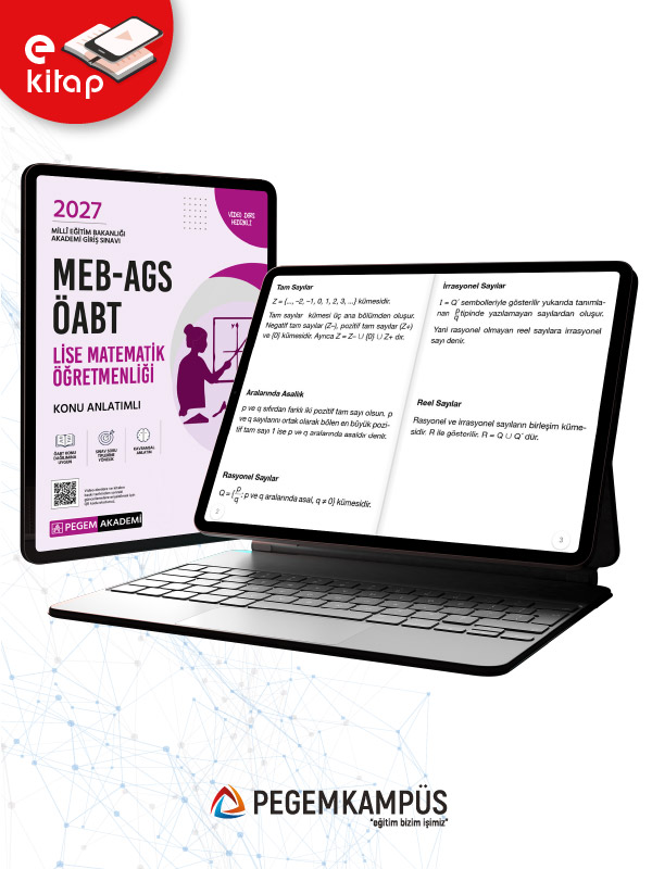 2027 MEB-AGS ÖABT Lise Matematik Öğretmenliği Konu Anlatımlı E-Kitap Seti