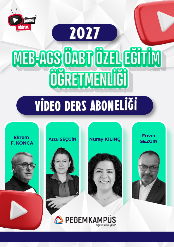 2027 MEB-AGS ÖABT Özel Eğitim Öğretmenliği Video Ders Aboneliği