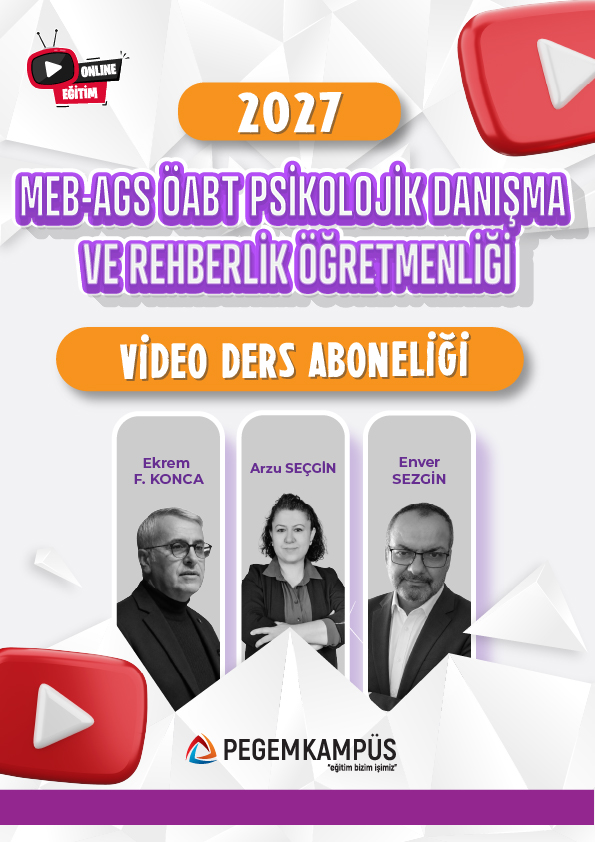2027 MEB-AGS ÖABT Psikolojik Danışma ve Rehberlik Öğretmenliği Video Ders Aboneliği