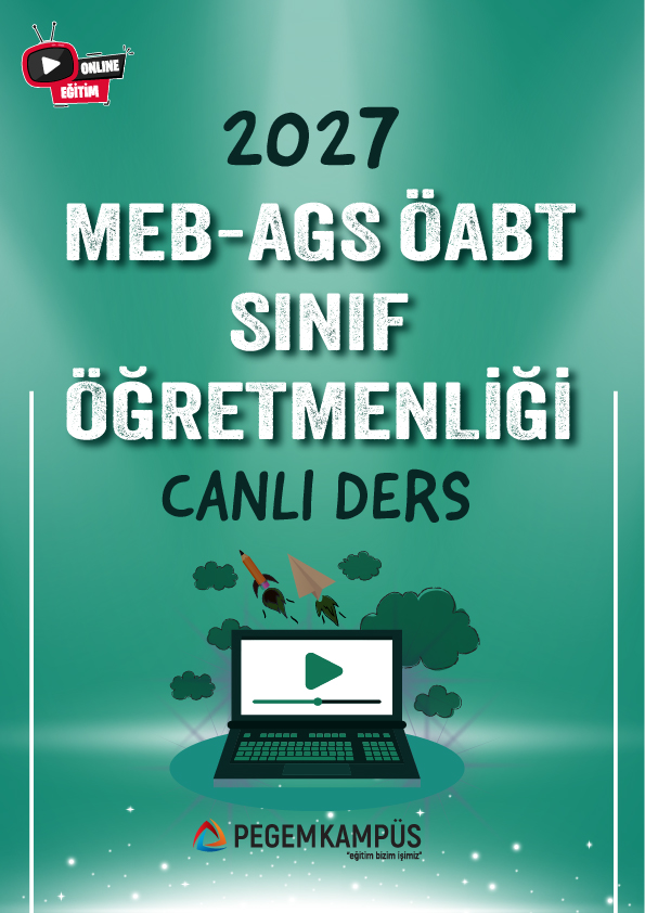 2027 MEB-AGS ÖABT Sınıf Öğretmenliği Canlı Ders + Ders İzleme Defteri + Soru Bankası