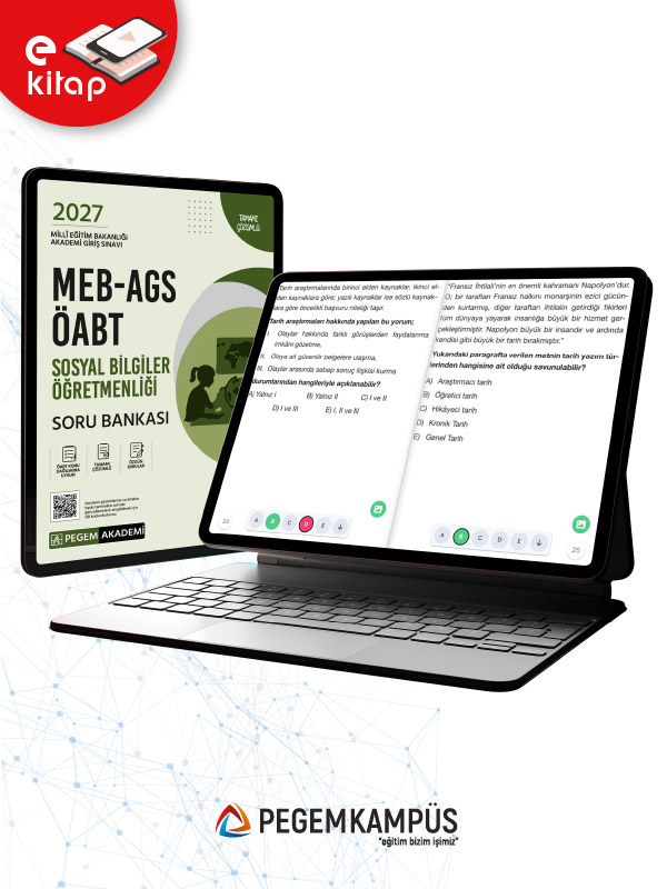 2027 MEB-AGS ÖABT Sosyal Bilgiler Öğretmenliği E-Soru Bankası