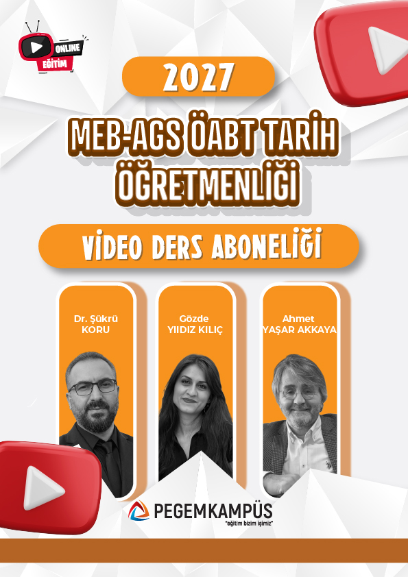 2027 MEB-AGS ÖABT Tarih Öğretmenliği Video Ders Aboneliği