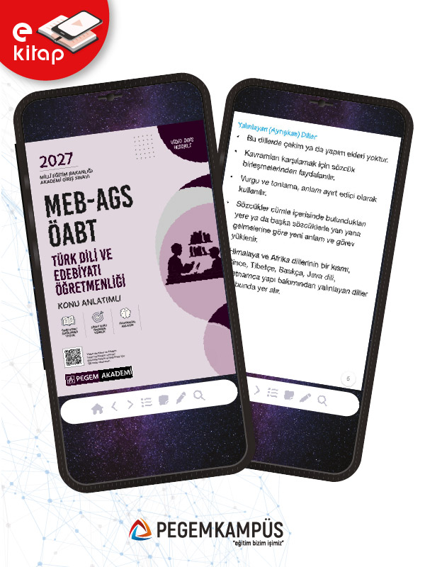 2027 MEB-AGS ÖABT Türk Dili ve Edebiyatı Öğretmenliği Konu Anlatımlı E-Kitap