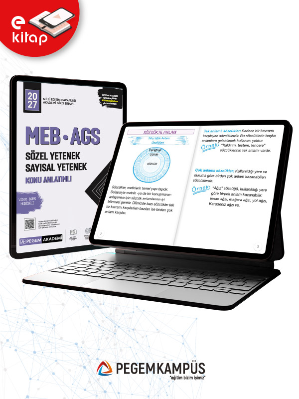 2027 MEB-AGS Sözel Yetenek-Sayısal Yetenek Konu Anlatımlı E-Kitap