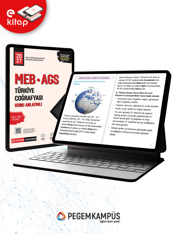 2027 MEB-AGS Türkiye Coğrafyası Konu Anlatımlı E-Kitap