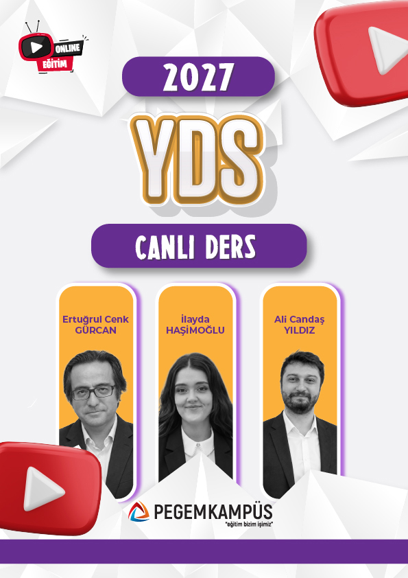 2027 MEB-AGS + YDS Canlı Dersler + Ders İzleme Defteri + Soru Bankası