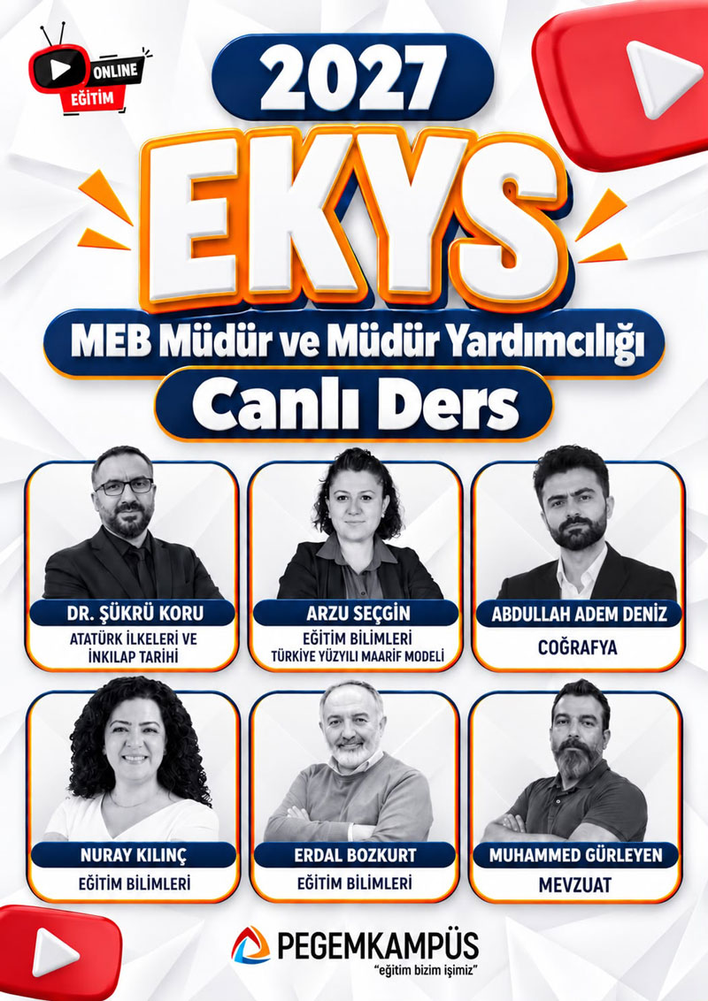 2027 Millî Eğitim Bakanlığı EKYS Canlı Ders