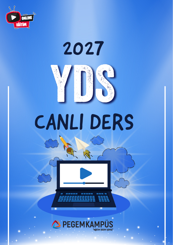2027 YDS Canlı Ders + Ders İzleme Defteri + Soru Bankası