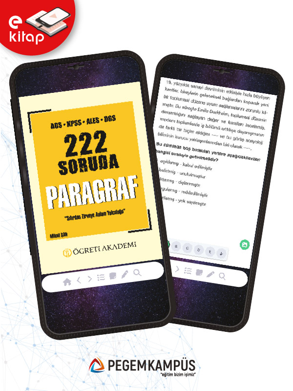 AGS-KPSS-ALES-DGS 222 Soruda Paragraf E-Kitap