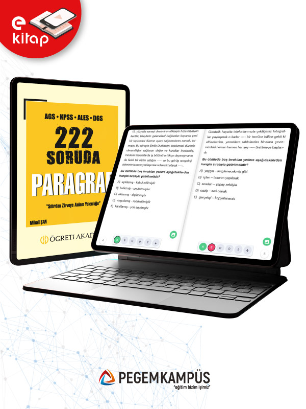 AGS-KPSS-ALES-DGS 222 Soruda Paragraf E-Kitap