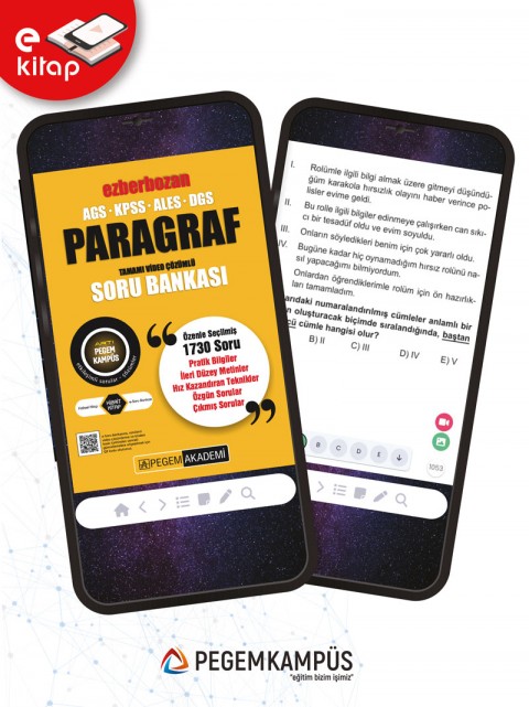 AGS-KPSS-ALES-DGS Ezberbozan Paragraf Tamamı Video Çözümlü E-Soru Bankası