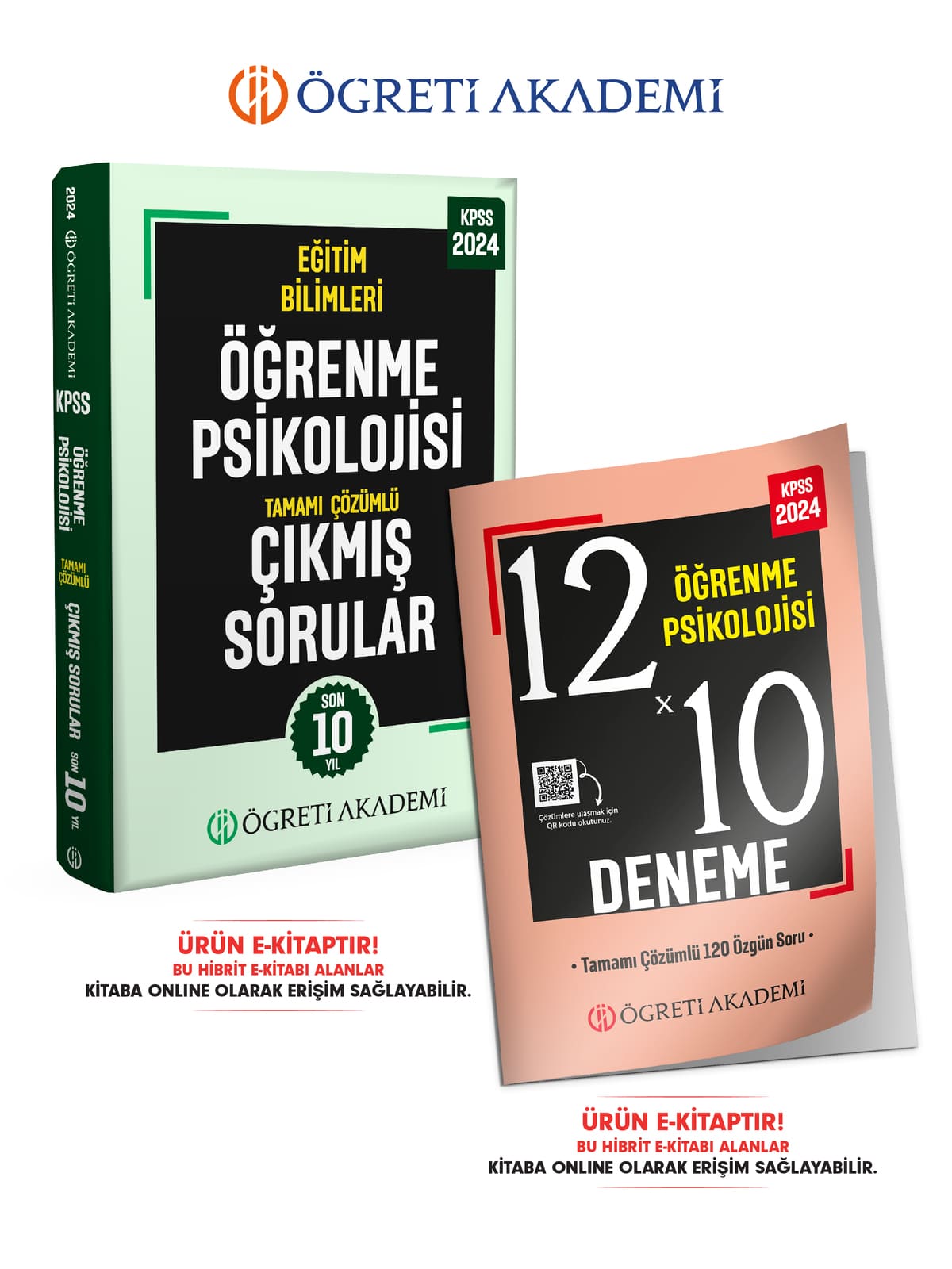 E-KİTAP 2024 Eğitim Bilimleri Öğrenme Psikolojisi Deneme + Çıkmış Sorular Seti (2 Kitap)