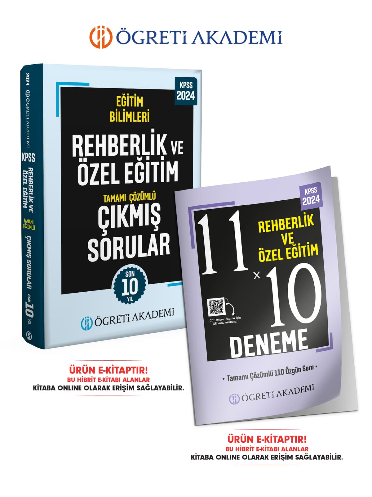 E-KİTAP 2024 Eğitim Bilimleri Rehberlik ve Özel Eğitim   Deneme+Çıkmış Sorular Seti (2 Kitap)
