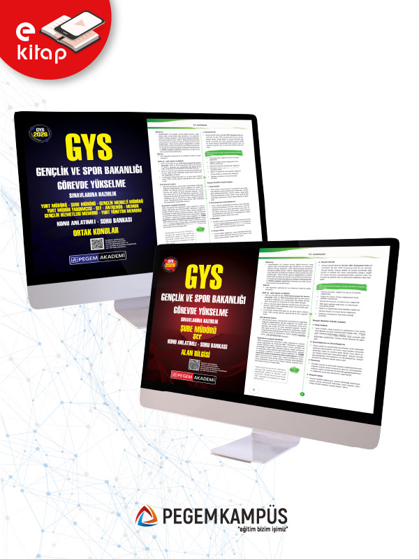 E-KİTAP - 2026 GYS Gençlik ve Spor Bakanlığı Görevde Yükselme Sınavlarına Hazırlık Şube Müdürü Şef Konu Anlatımlı Soru Bankası ALAN BİLGİSİ + 2026 GYS Gençlik ve Spor Bakanlığı Görevde Yükselme Sınavlarına Hazırlık Konu Anl