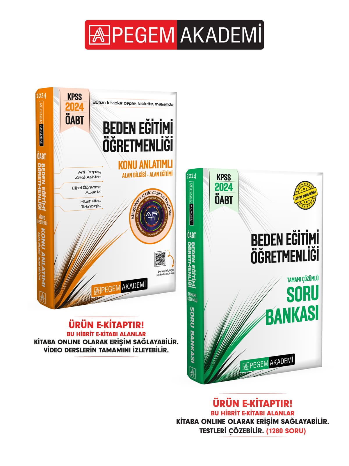 E-KİTAP KPSS ÖABT Beden Eğitimi  Konu Anlatımı ve Soru Bankası  Seti (2 Kitap)