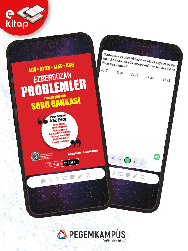 AGS-KPSS-ALES-DGS Ezberbozan Problemler Tamamı Çözümlü E-Soru Bankası