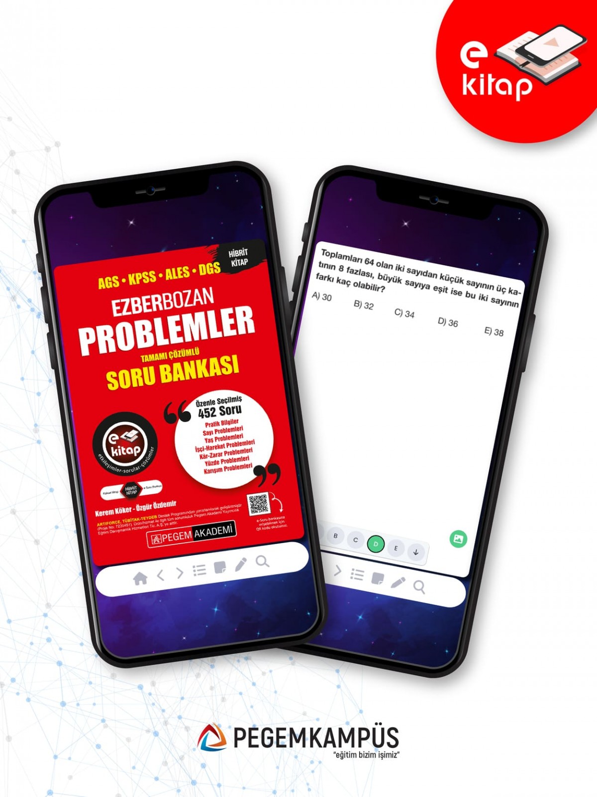 Ezberbozan KPSS ALES DGS Problemler Tamamı Çözümlü Soru Bankası E-Kitap