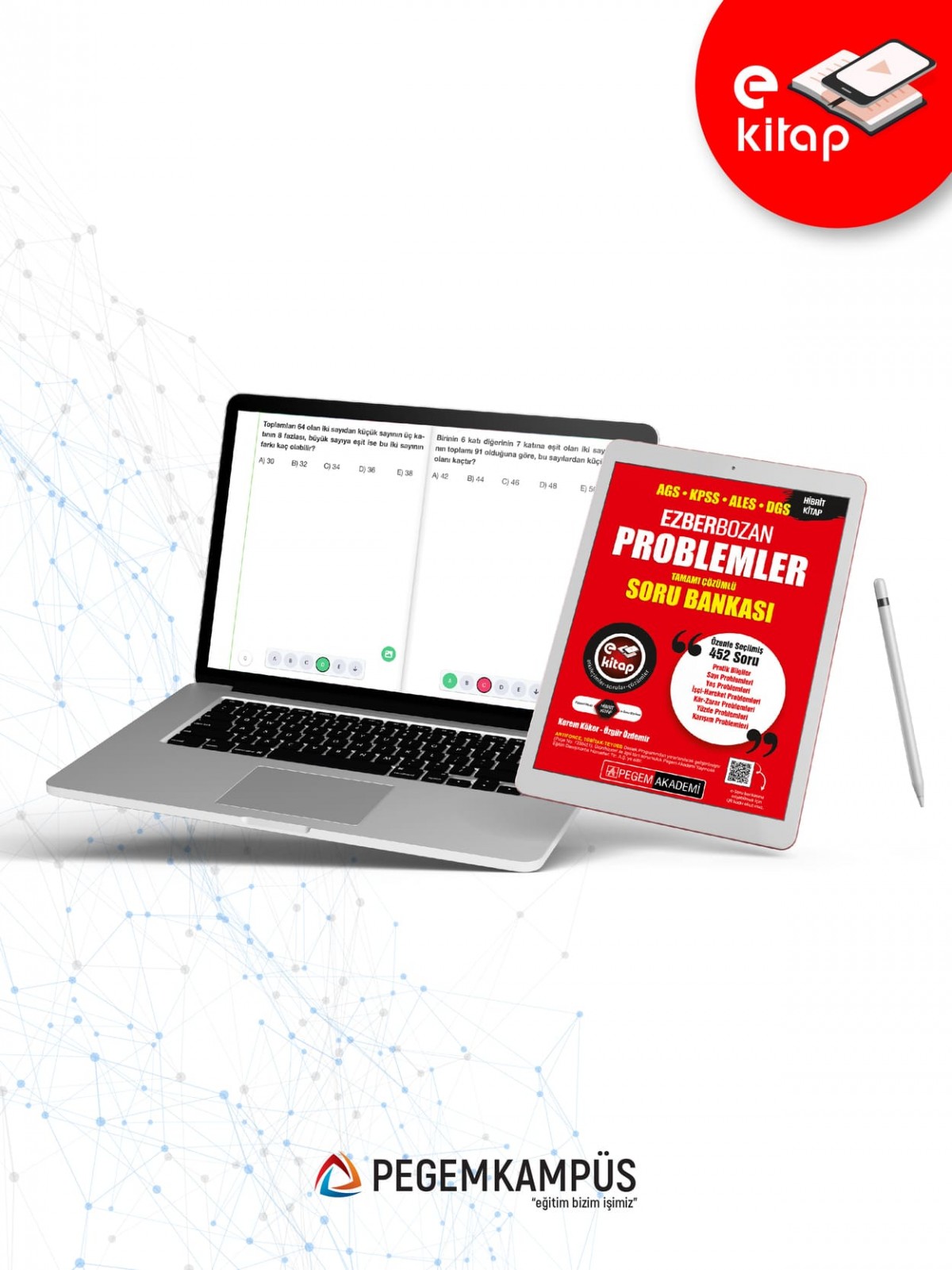 Ezberbozan KPSS ALES DGS Problemler Tamamı Çözümlü Soru Bankası E-Kitap
