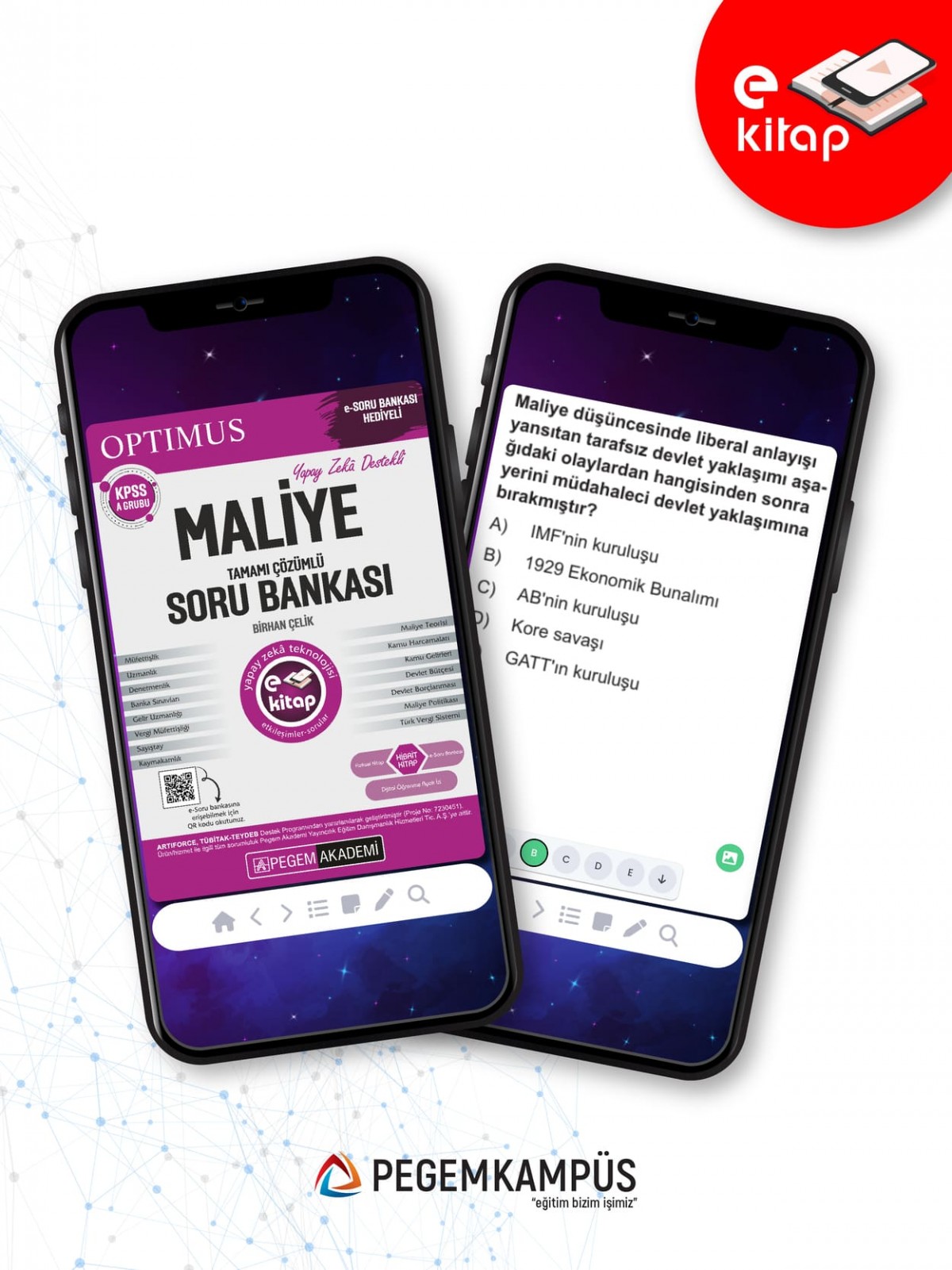 KPSS A Grubu Optimus Maliye Tamamı Çözümlü E-Soru Bankası