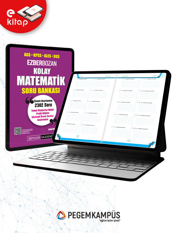 AGS-KPSS-ALES-DGS Ezberbozan Kolay Matematik E-Soru Bankası