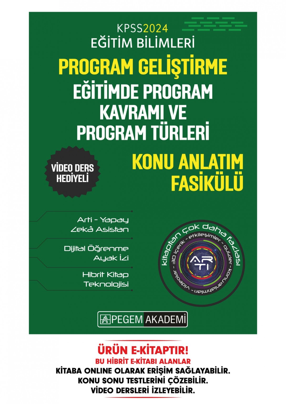 KPSS Program Geliştirme - Eğitimde Program Kavramı ve Program Türleri Konu Fasikülü