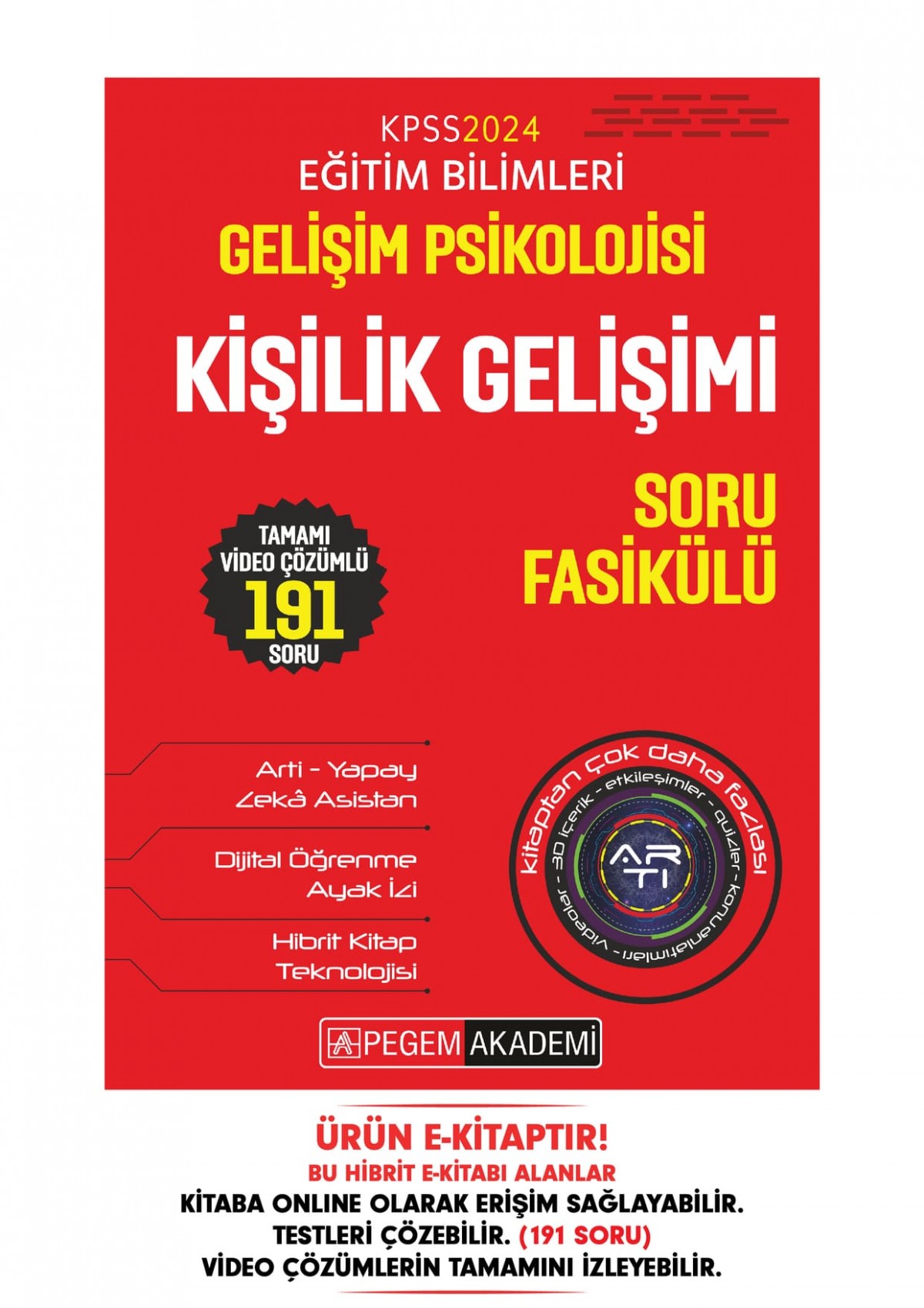 KPSS Eğitim Bilimleri Gelişim Psikolojisi - Kişilik Gelişimi Soru Fasikülü