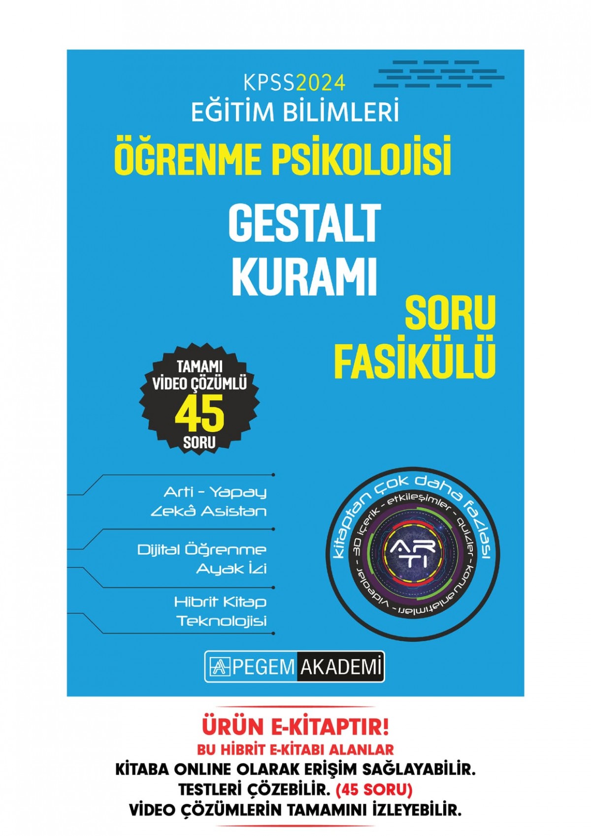 KPSS Eğitim Bilimleri Öğrenme Psikolojisi - Gestalt Kuramı Soru Fasikülü