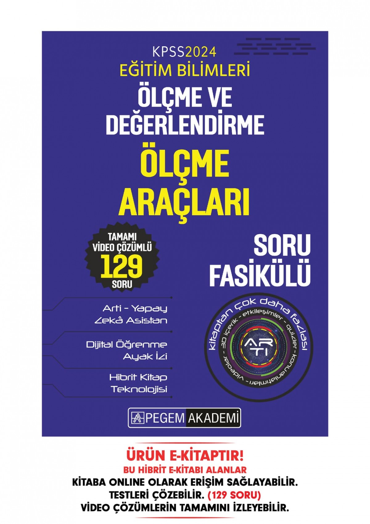KPSS Eğitim Bilimleri Ölçme ve Değerlendirme - Ölçme Araçları Soru Fasikülü