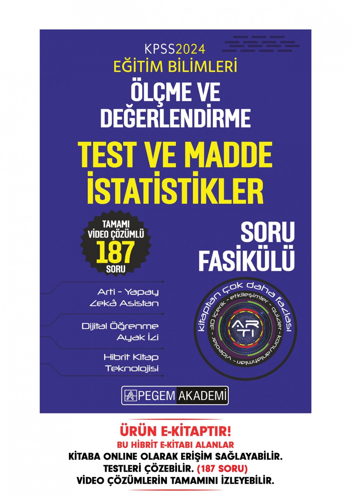 KPSS Eğitim Bilimleri Ölçme ve Değerlendirme - Test ve Madde İstatistikleri Soru Fasikülü