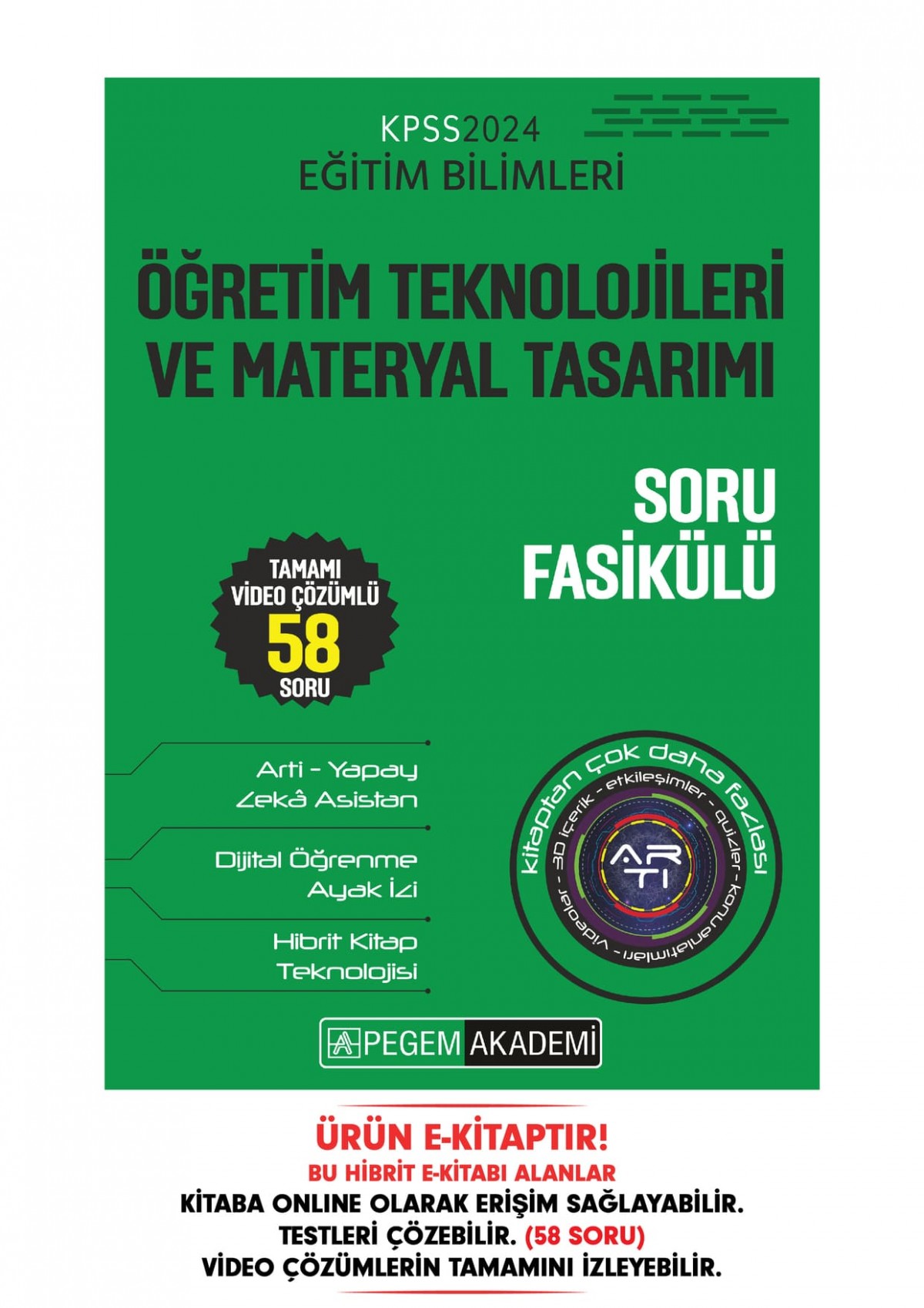 KPSS Eğitim Bilimleri Program Geliştirme - Öğretim Teknolojileri ve Materyal Tasarımı Soru Fasikülü