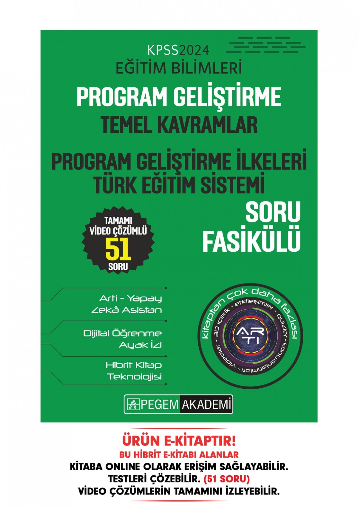 KPSS Eğitim Bilimleri Program Geliştirme - Temel Kavramlar Soru Fasikülü