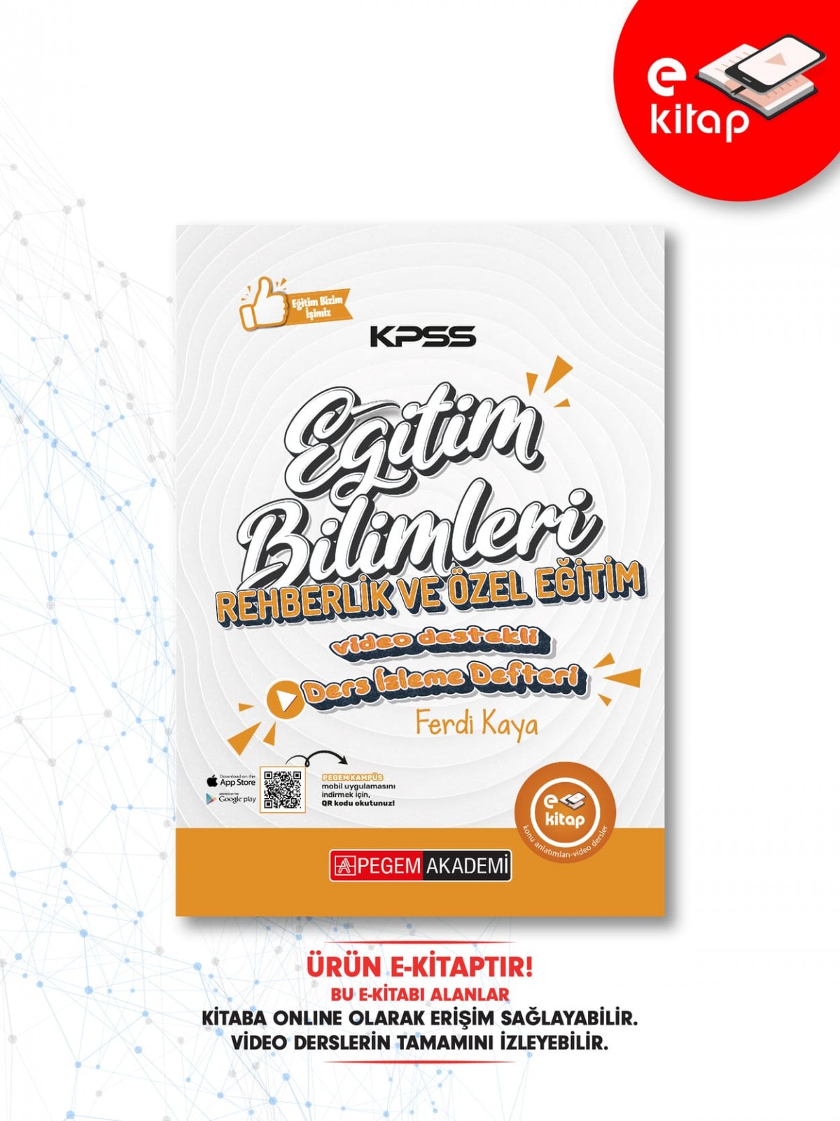 KPSS Eğitim Bilimleri Rehberlik ve Özel Eğitim Ders İzleme Hibrit E-Kitap
