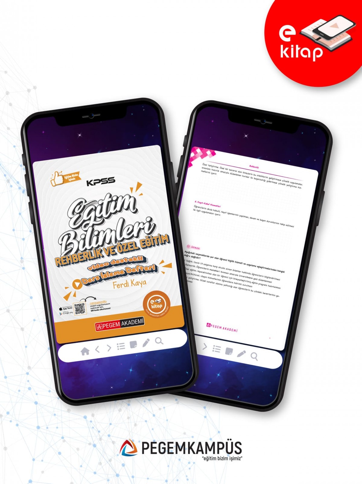 KPSS Eğitim Bilimleri Rehberlik ve Özel Eğitim Ders İzleme Hibrit E-Kitap